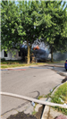 Fire on House