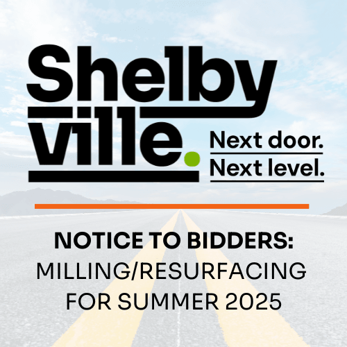 nOTICE TO BIDDERS MILLING OVERLAYED ON PICTURE OF ROAD